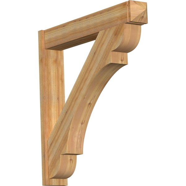 Ekena Millwork Olympic Arts & Crafts Rough Sawn Outlooker, Western Red Cedar, 8"W x 48"D x 48"H OUT08X48X48OLY03RWR - main